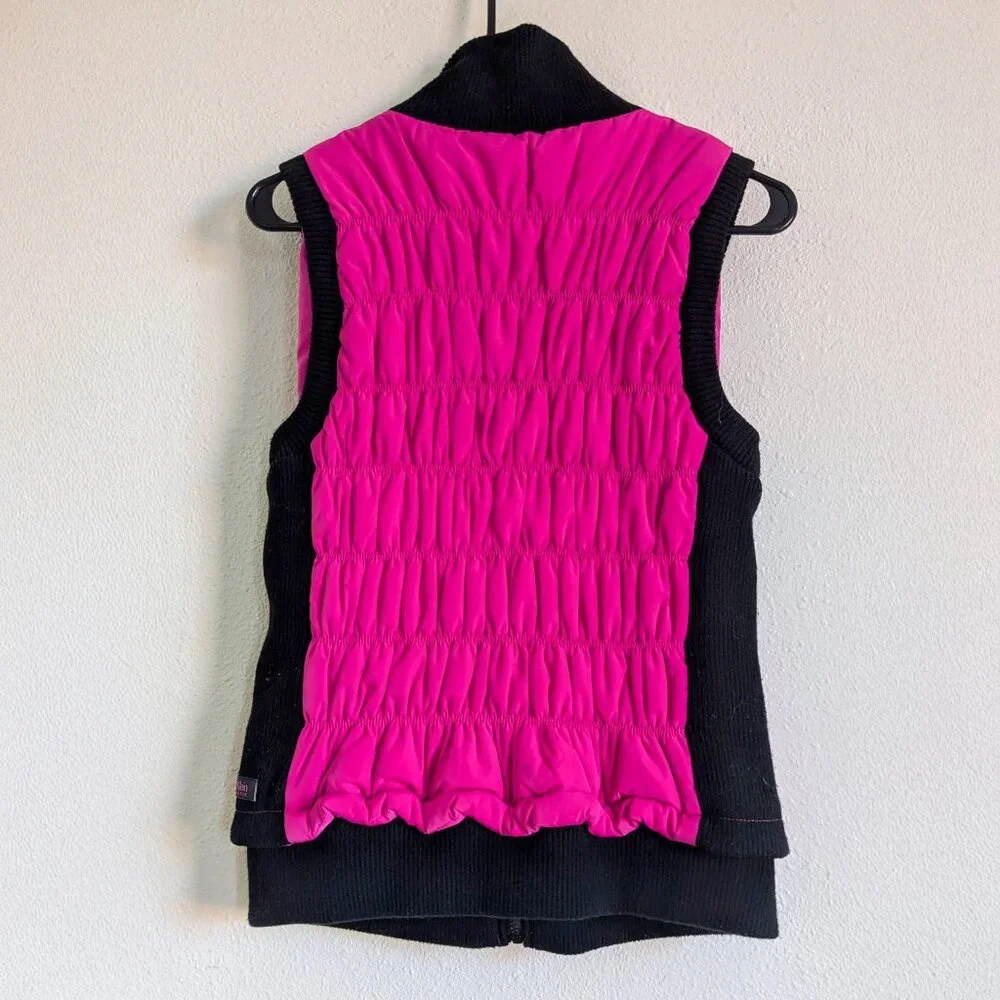 Calvin Klein Performance Puffer Vest | Pink & Black | Size Large - Picture 2 of 5